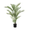 Artificial Areca Palm Plant – 3ft to 6ft sizes Indoor Decorative Plant with Black Plastic Pot